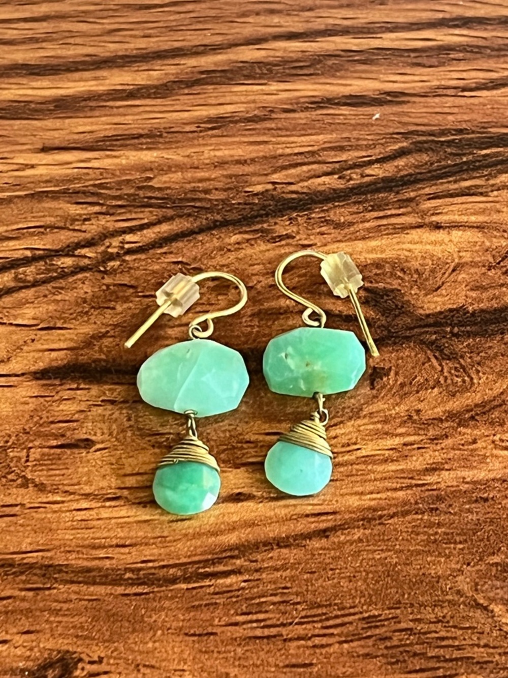 Anthropologie Jade stone earrings